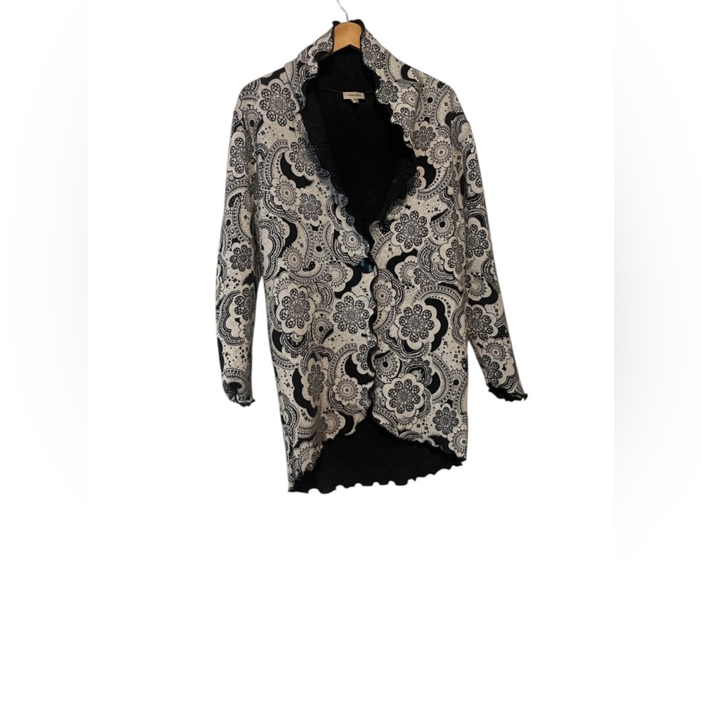 Venario wool blend reversible  cardigan